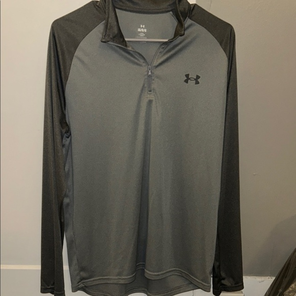 Men’s Under Armour Half Zip Pullover Gray - Large